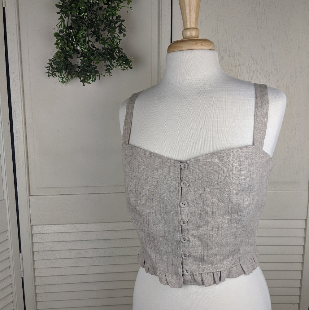 618 Six One Eight | Cropped Linen Blouse